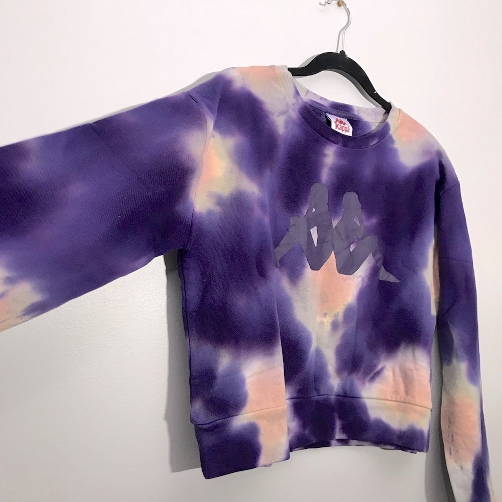 Kappa Authentic Catros Tie-Dye Cropped Sweatshirt - Picture 5 of 10